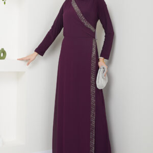 Purple Cotton Jumpsuit