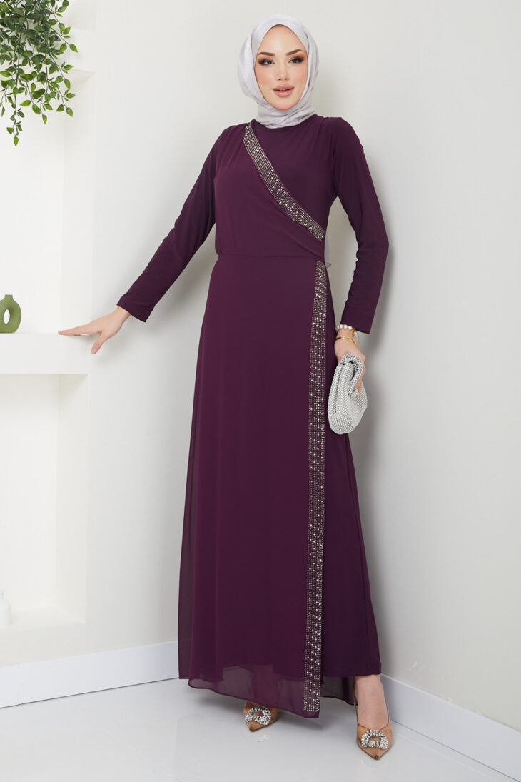 Purple Cotton Jumpsuit